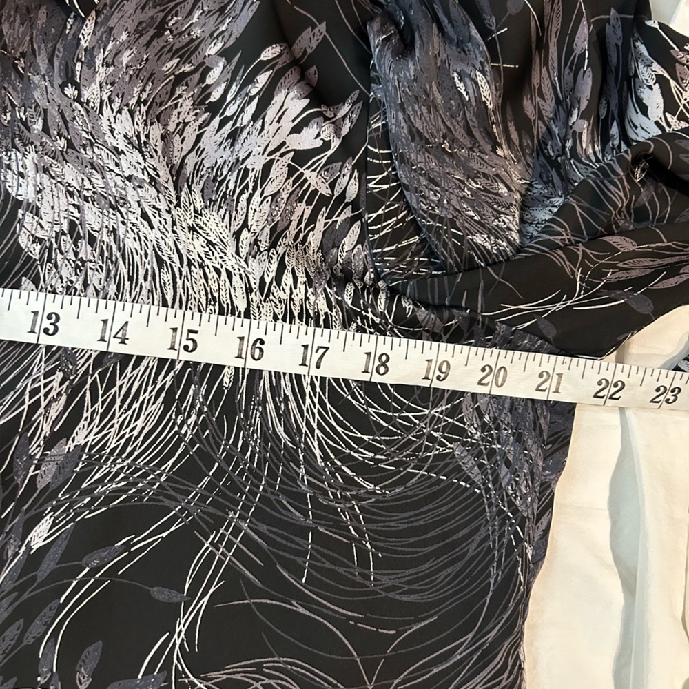 EQUIPMENT Danton Print Blouse‎ Anthracite L - Picture 12 of 14